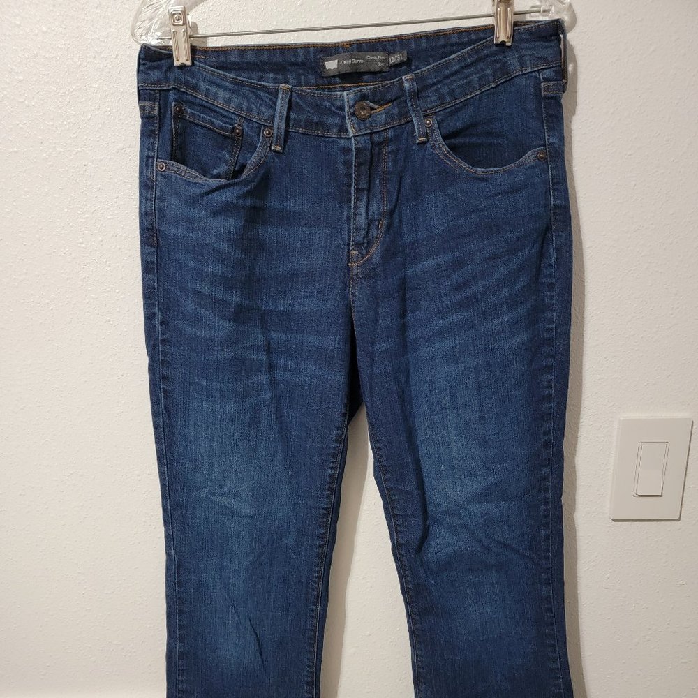 Levi jeans demi curve classic rise boot womens 31 in blue